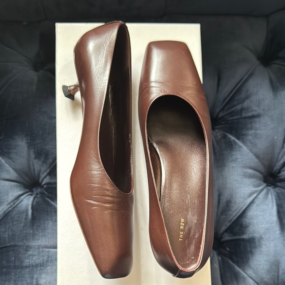 The Row Women's Brown Leather Heels